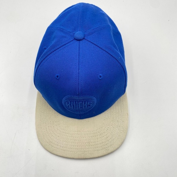 New York Knicks Hat Mitchell & Ness Blue Snapback Cap Hat Adjustable Fit Cleaned - Picture 4 of 12